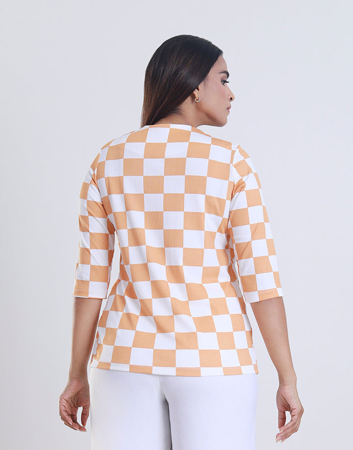 3/4 Sleeves Top with Inner Tube