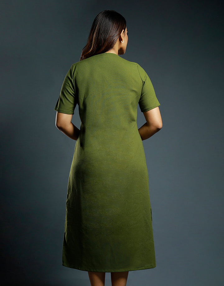 Short Sleeve Kurta with Print Detail