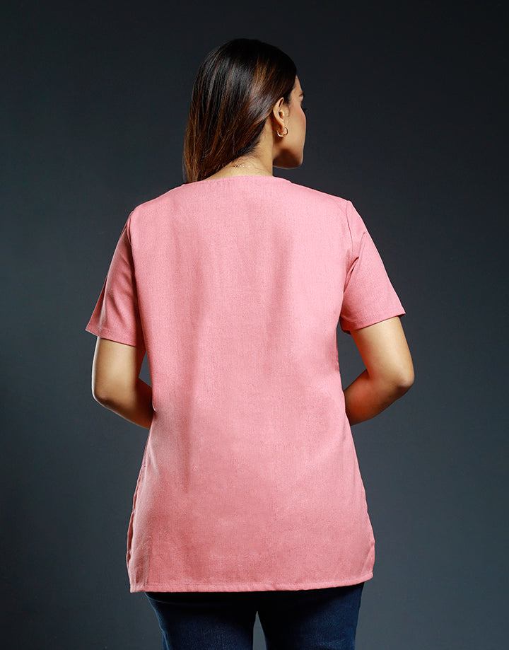 Short Sleeves Kurta with Bonded Detail