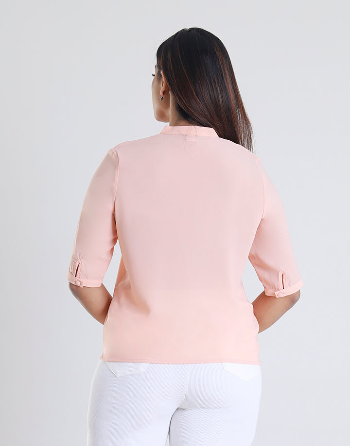 Embroided Half Plackets Top