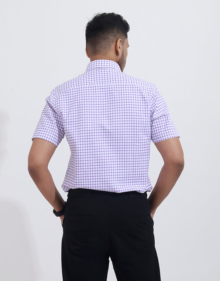 PERRI ALLEN Executive – Smart Fit Checked Shirt