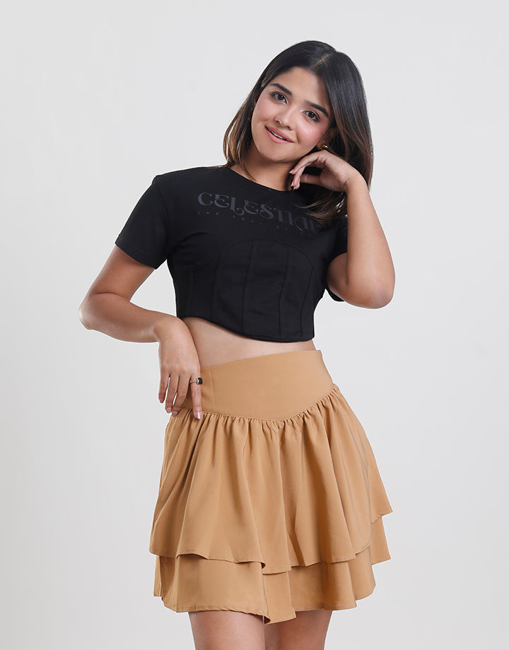 Plain Crop T-Shirt