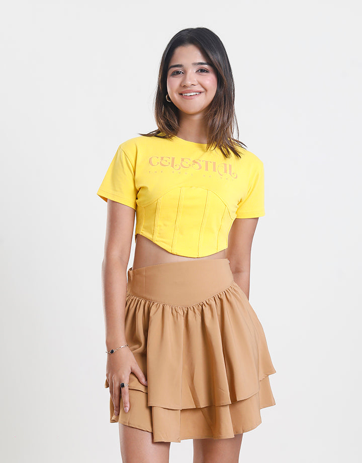 Plain Crop T-Shirt