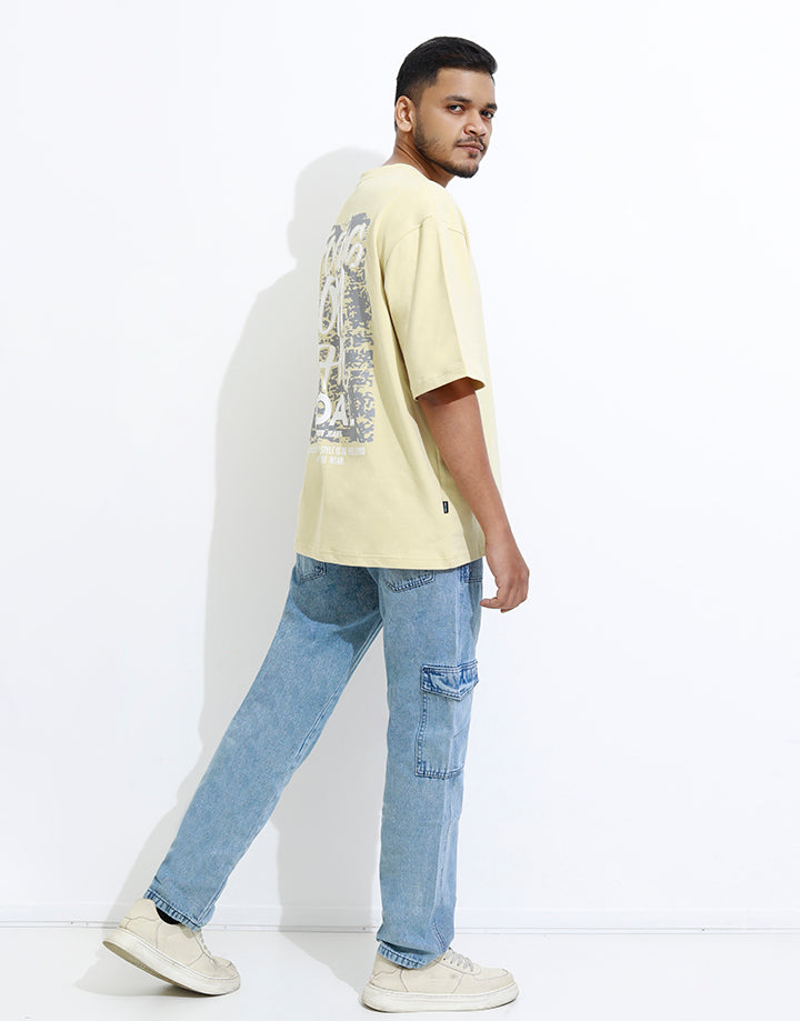 Men's Crew Neck Emboss Print T-Shirt