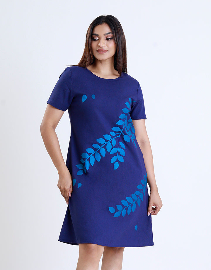 A-Line Dress with Heat & Bond Print