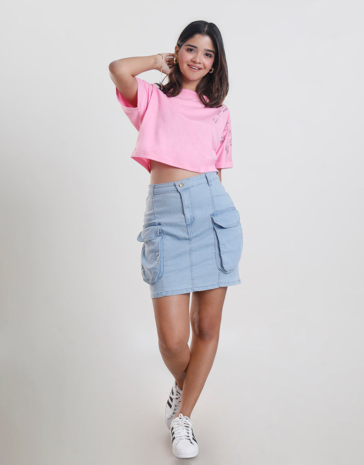 Plain Crop T-Shirt