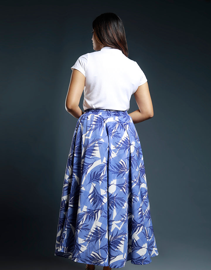 Flared Skirt with Elasticated Waist