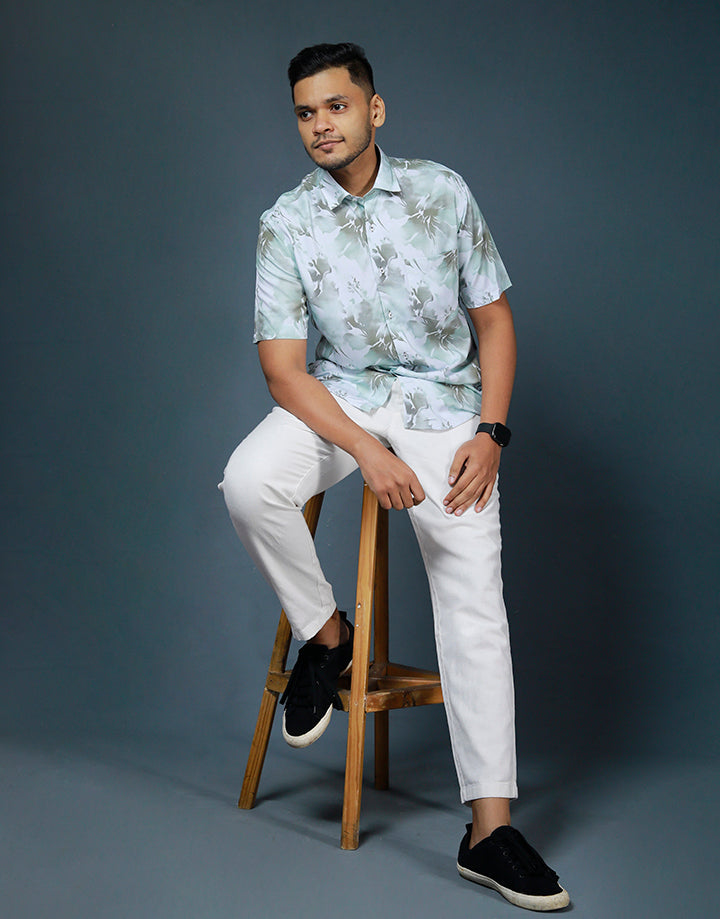 DENZO Unwind Printed Short Sleeve Shirt