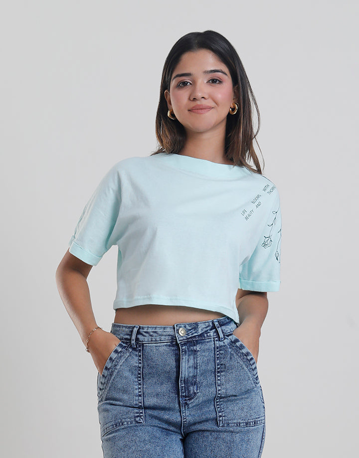 Plain Crop T-Shirt