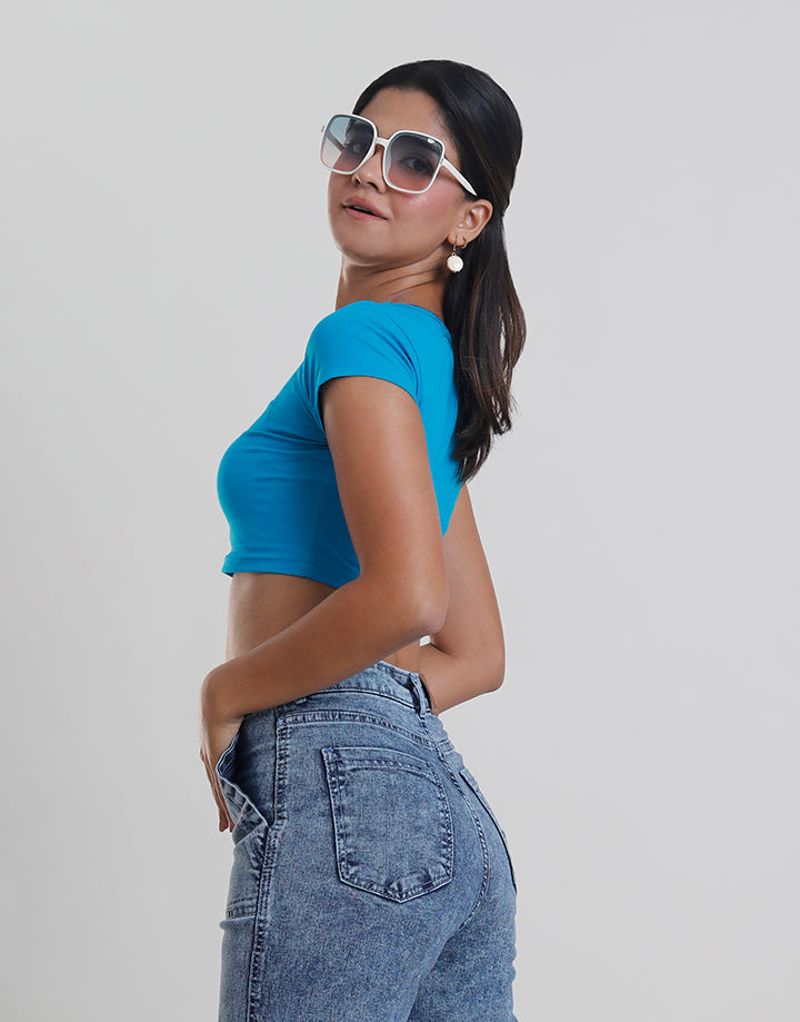 Plain Crop T-Shirt