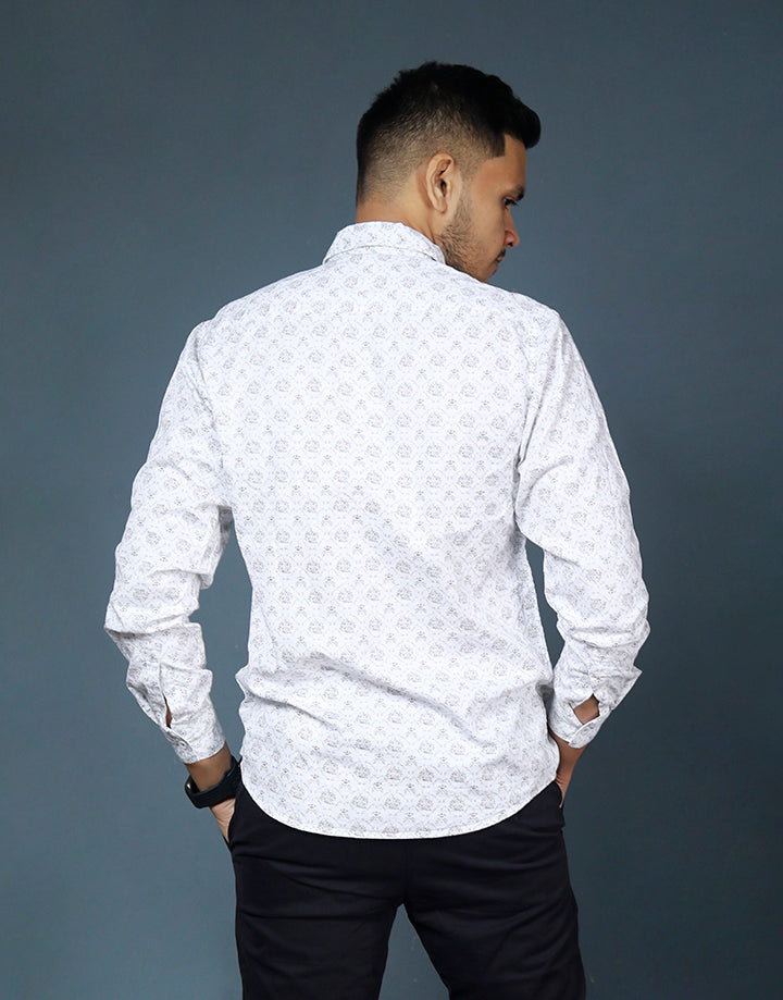 Printed Long Sleeves Men's Shirt