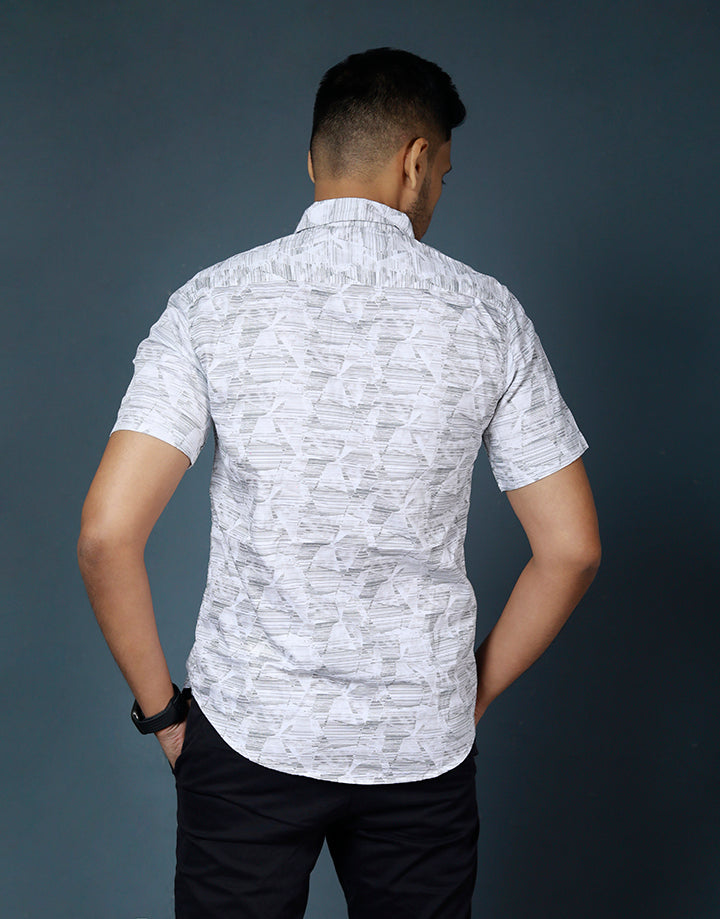 Printed Short Sleeves Men's Shirt