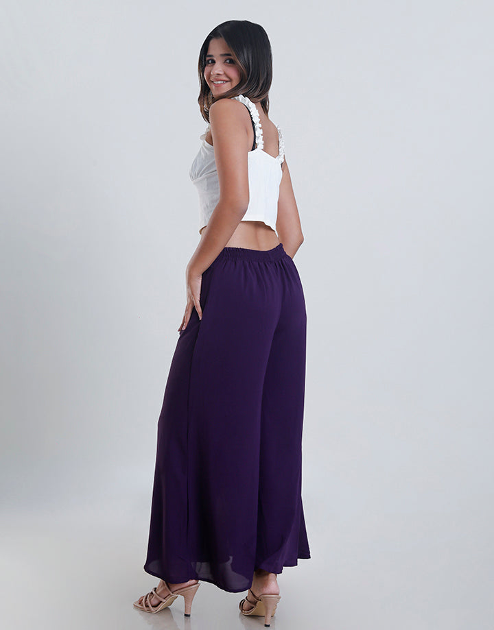 Plain Plazzo Pant with Lining