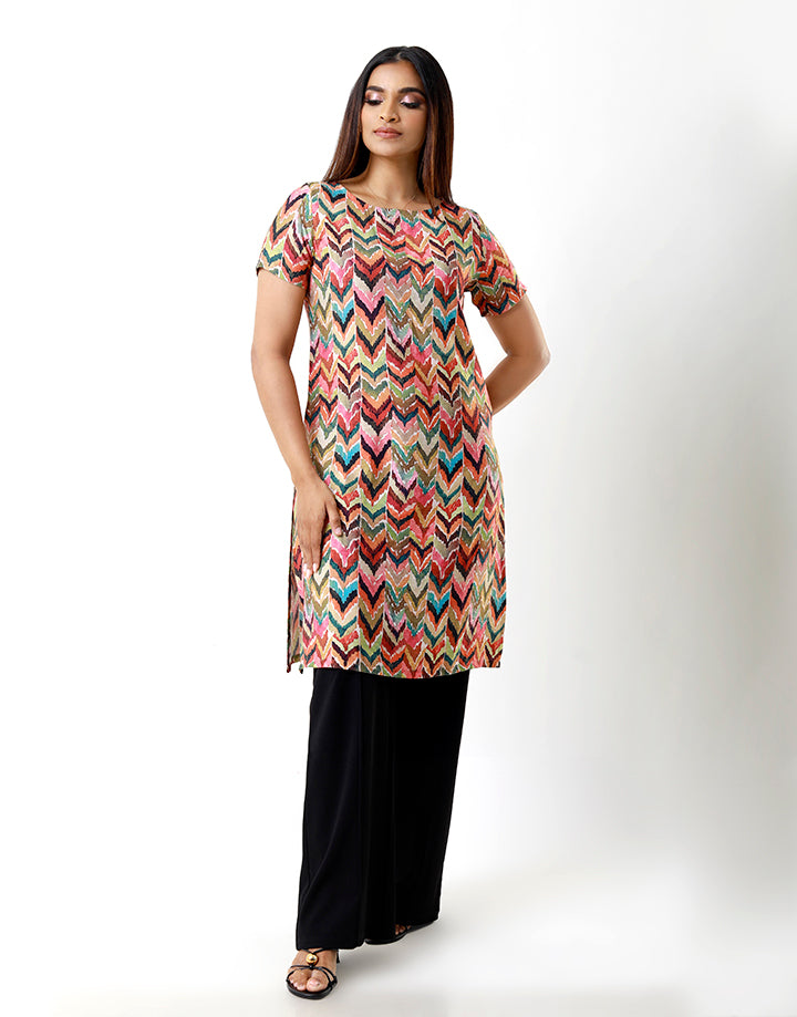 Round Neck with Short Sleeve Kurta