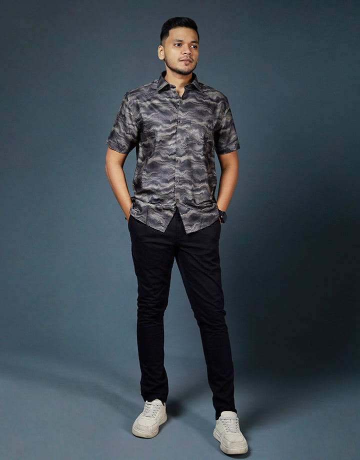 DENZO Premium Short Fit 100% Cotton Shirt