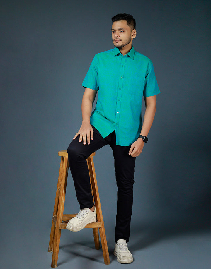 DENZO Mens Short Sleeve Shirt