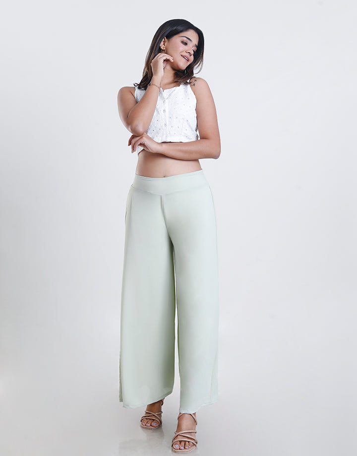 Plain Plazzo Pant with Lining