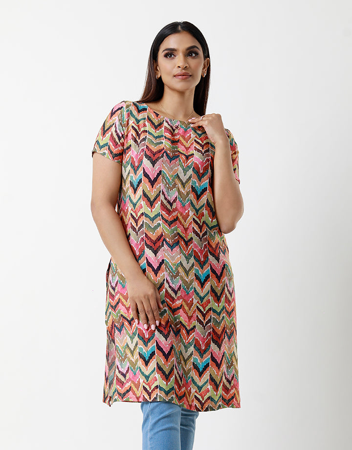 Round Neck with Short Sleeve Kurta