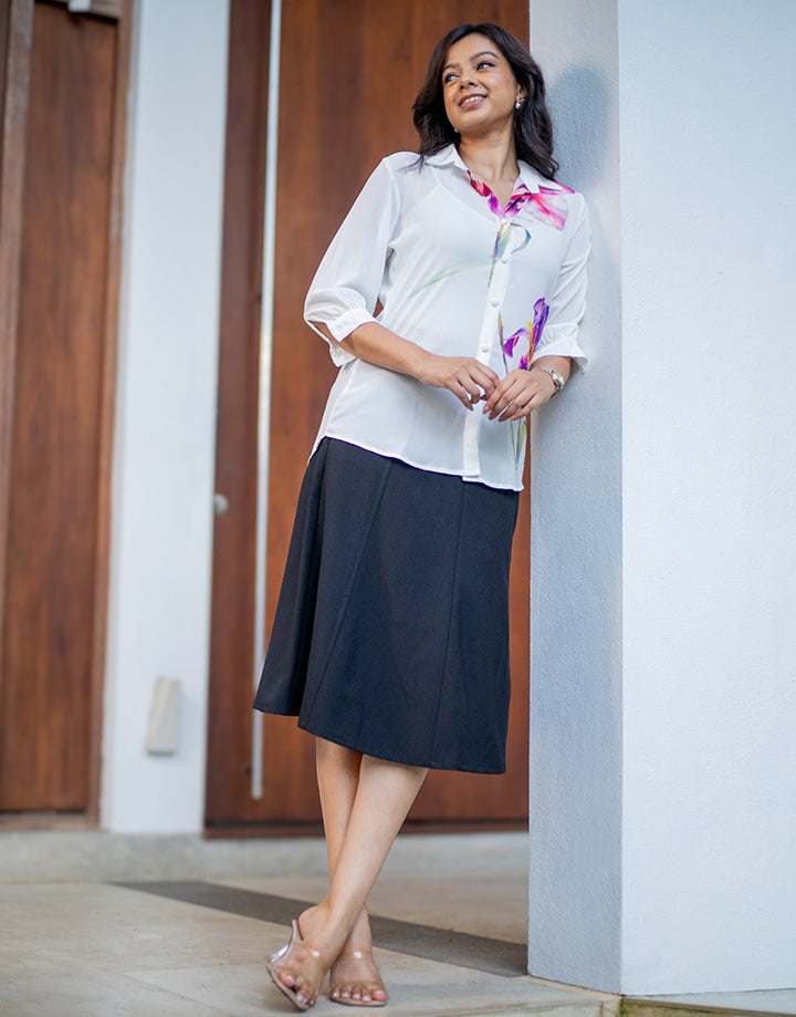Buttons Down Long Sleeve Blouse