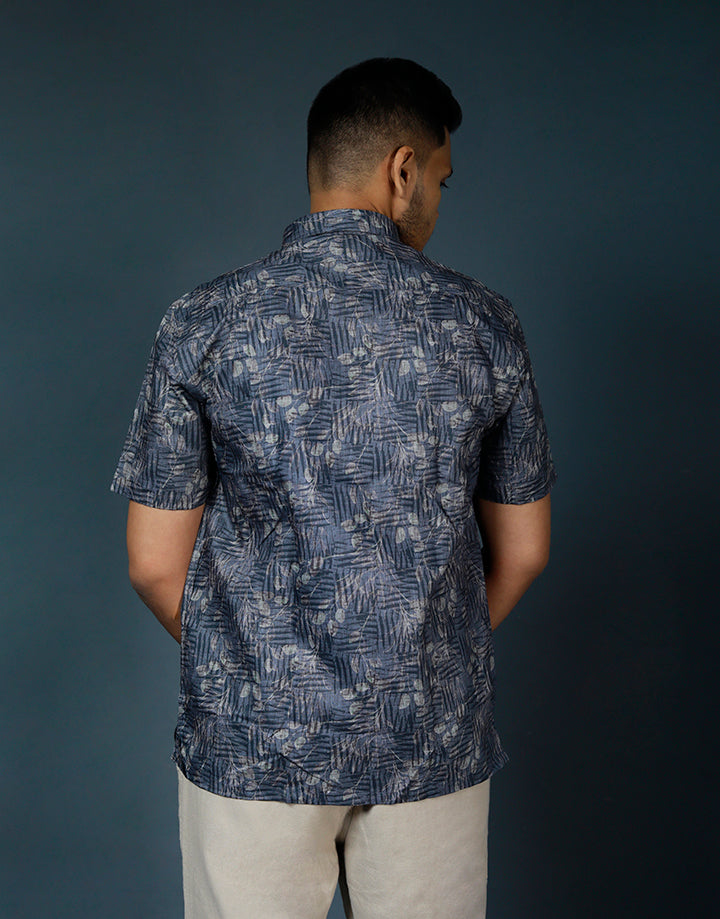 DENZO Premium Abstract Printed Short Sleeve Shirt