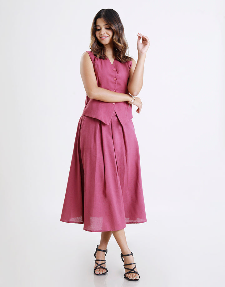 Linen Vest Sleeveless Coat
