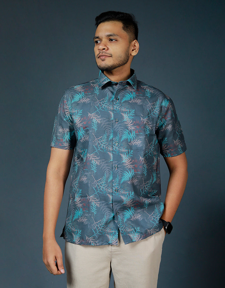 DENZO Unwind Short Sleeve Printed Shirt