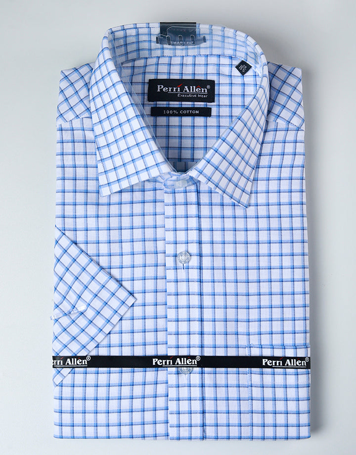 PERRI ALLEN Executive – Smart Fit Checked Shirt