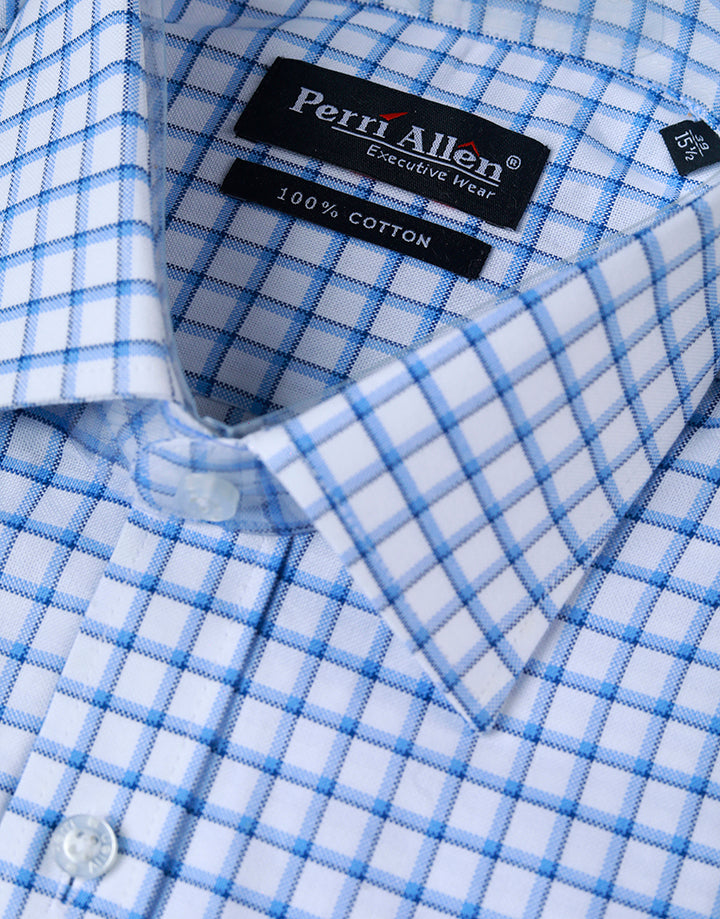 PERRI ALLEN Executive – Smart Fit Checked Shirt