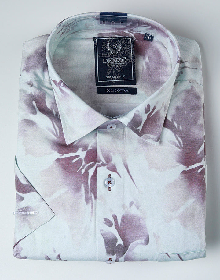 DENZO Unwind Printed Short Sleeve Shirt