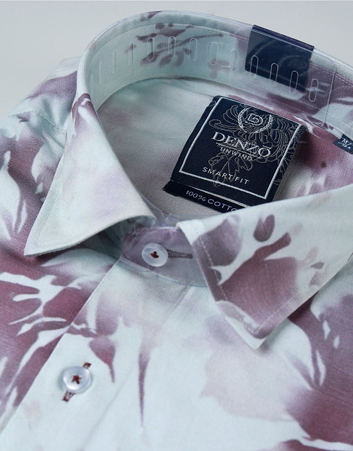 DENZO Unwind Printed Short Sleeve Shirt