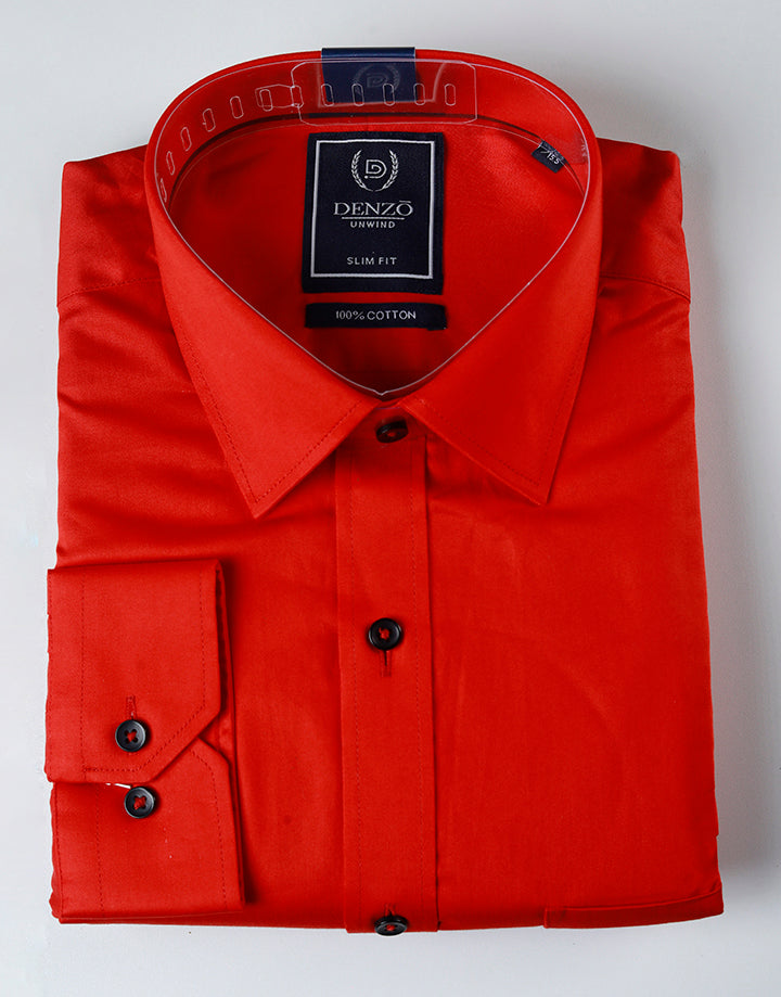 DENZO Executive Shirt - CARDINAL
