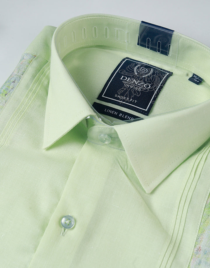 DENZO Unwind Printed Linen Shirt
