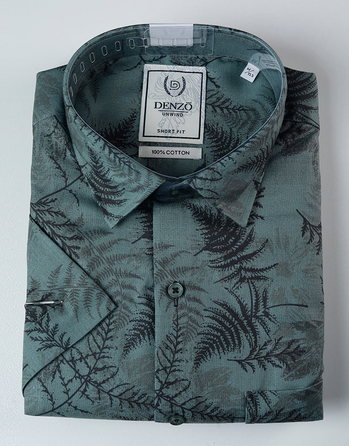 DENZO Unwind Short Sleeve Printed Shirt