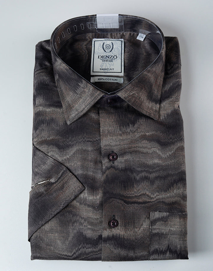 DENZO Premium Short Fit 100% Cotton Shirt