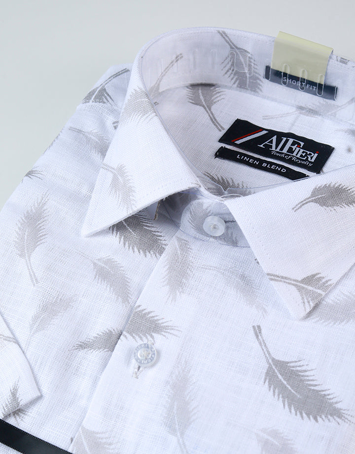 PERRI ALLEN Linen Leaf Printed Shirt