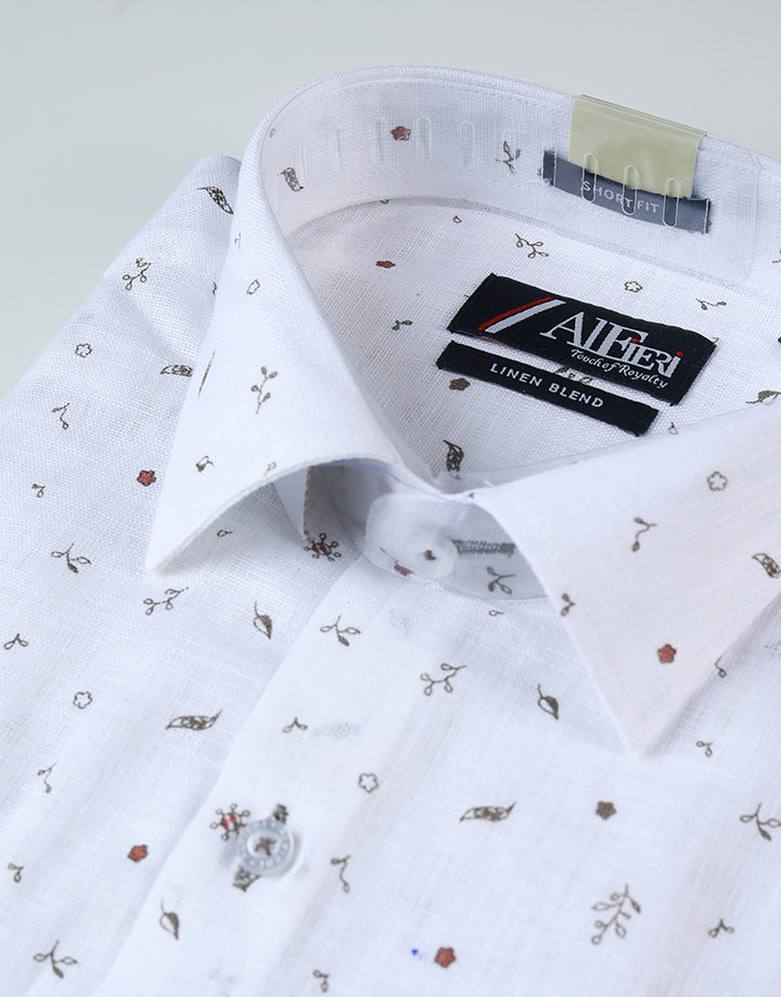 PERRI ALLEN Linen Leaf Printed Shirt