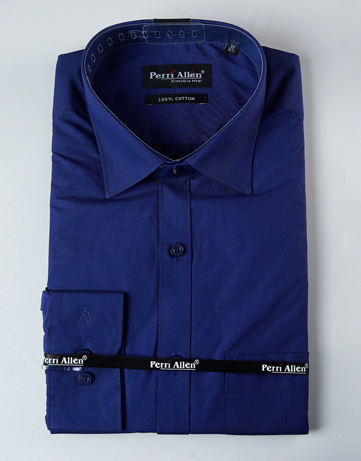 PERRI ALLEN Executive – Slim Fit Plain Shirt