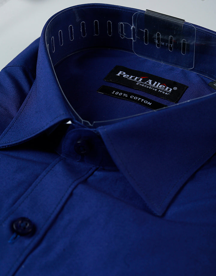 PERRI ALLEN Executive – Slim Fit Plain Shirt