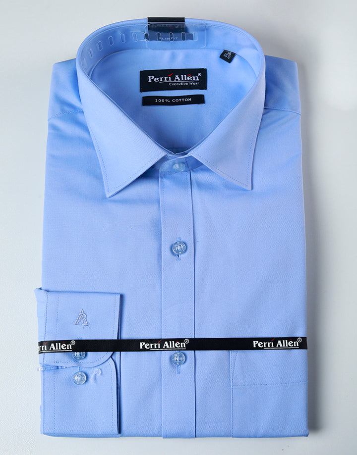 PERRI ALLEN Executive – Slim Fit Plain Shirt