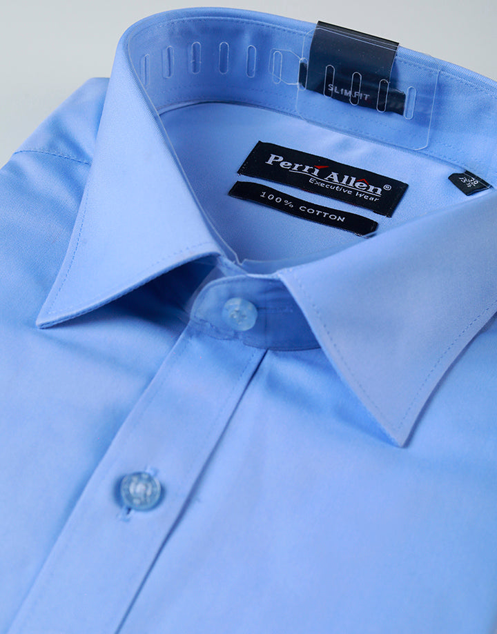 PERRI ALLEN Executive – Slim Fit Plain Shirt