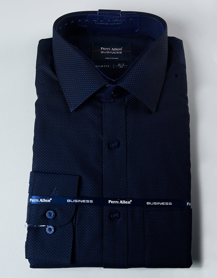 PERRI ALLEN Business Slim Fit Dobby Shirt