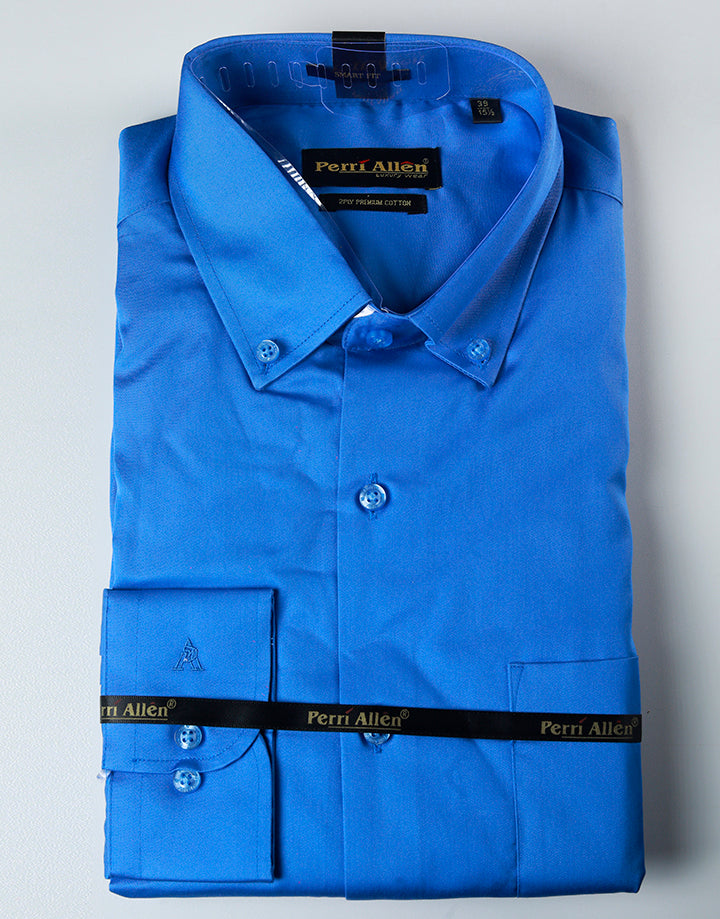 PERRI ALLEN Luxury Smart Fit Button-Down Shirt