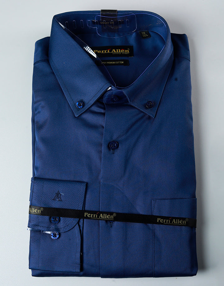 PERRI ALLEN Luxury Smart Fit Button-Down Shirt