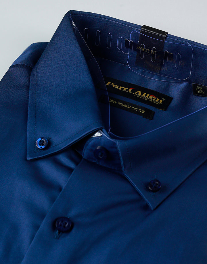 PERRI ALLEN Luxury Smart Fit Button-Down Shirt