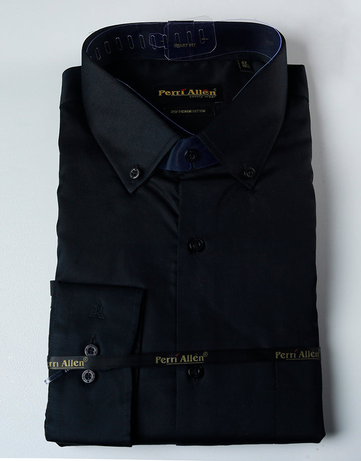 PERRI ALLEN Luxury Smart Fit Button-Down Shirt