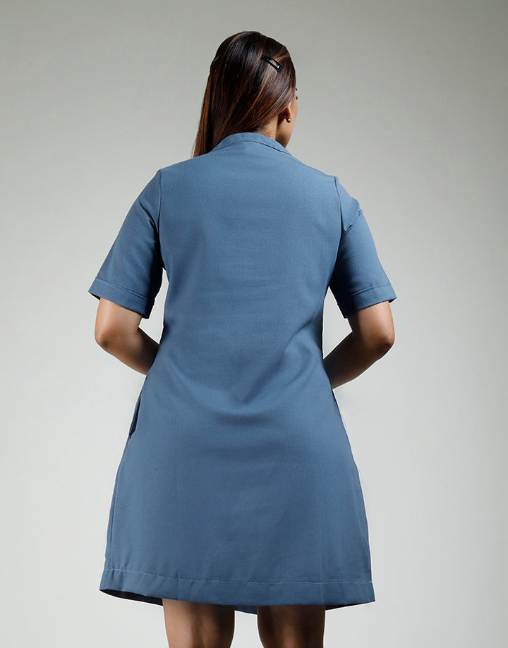 Short Sleeve Dress with Half Placket