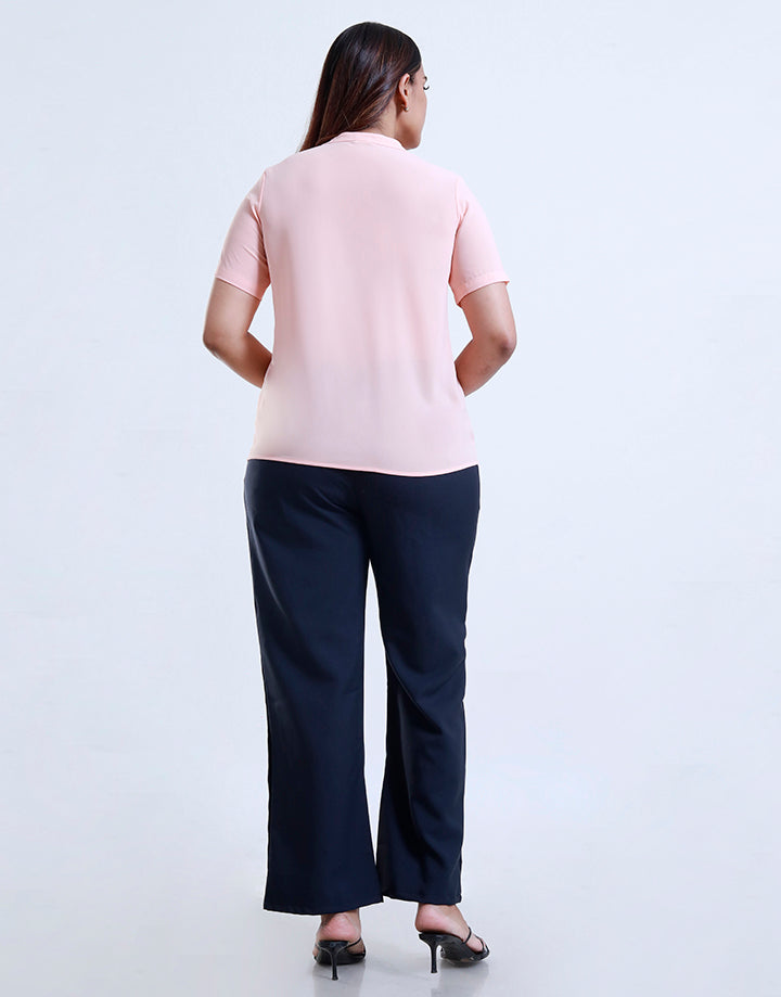 Pintuck Detailed Yoke Top