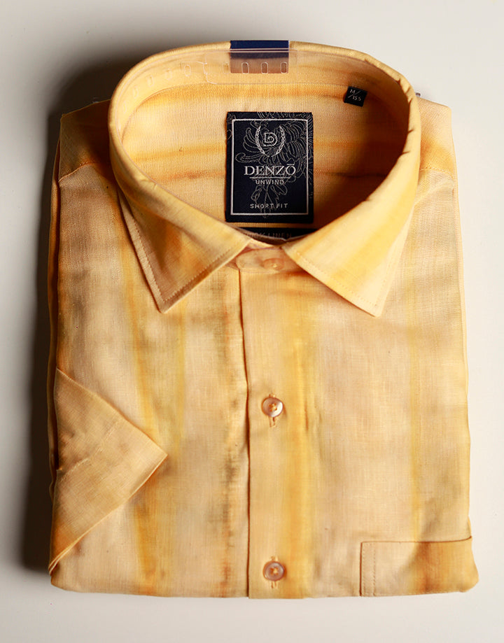 DENZO Premium Smart Fit 100% Linen Shirt
