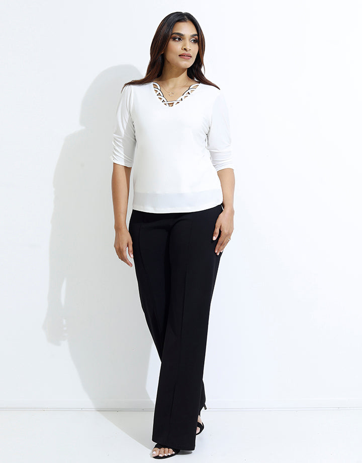 Scalloped Detail Top
