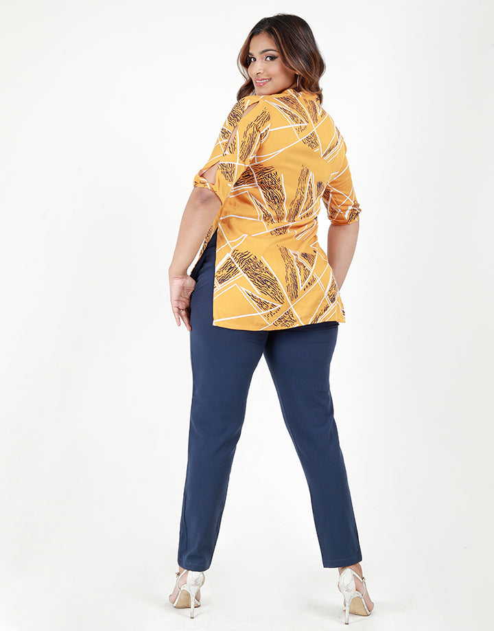 Printed Kurtha with Slit Sleeves